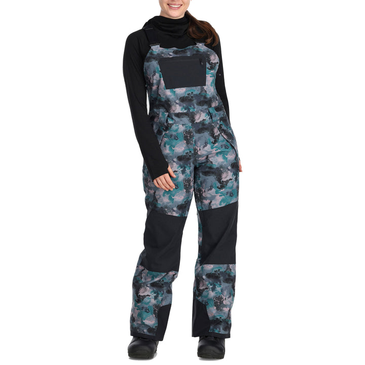 Outdoor Research Snowcrew Bib - Women's Nimbus Watercolor/Black