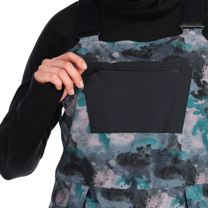 Outdoor Research Snowcrew Bib - Women's Nimbus Watercolor/Black