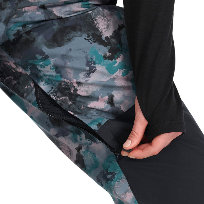 Outdoor Research Snowcrew Bib - Women's Nimbus Watercolor/Black