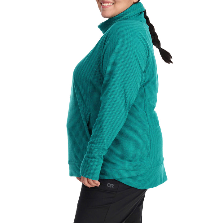 Outdoor Research Trail Mix Cowl Plus Pullover - Women's Deep Lake