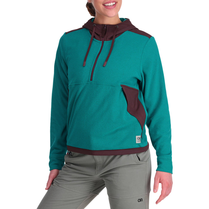 Outdoor Research Trail Mix Pullover Hoodie - Women's Deep Lake/Elk