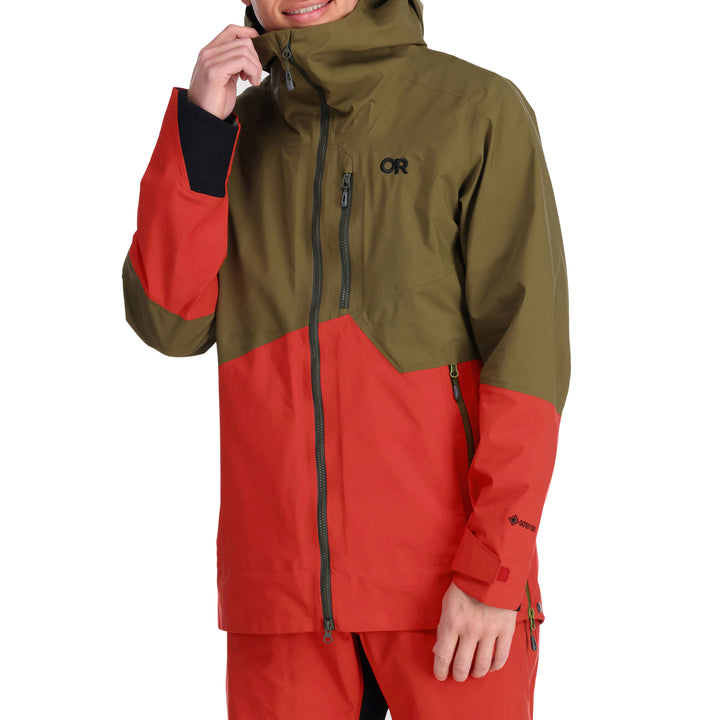 Outdoor Research Hemispheres II Jacket - Men's Loden/Cranberry