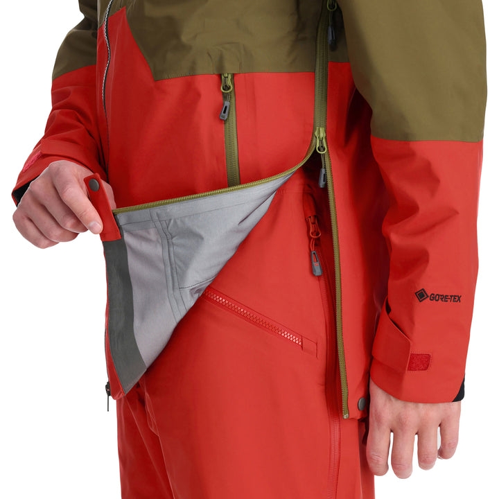 Outdoor Research Hemispheres II Jacket - Men's Loden/Cranberry