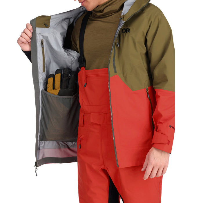 Outdoor Research Hemispheres II Jacket - Men's Loden/Cranberry