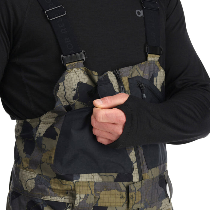 Outdoor Research Snowcrew Bib Pants - Men's Loden Camo/Black