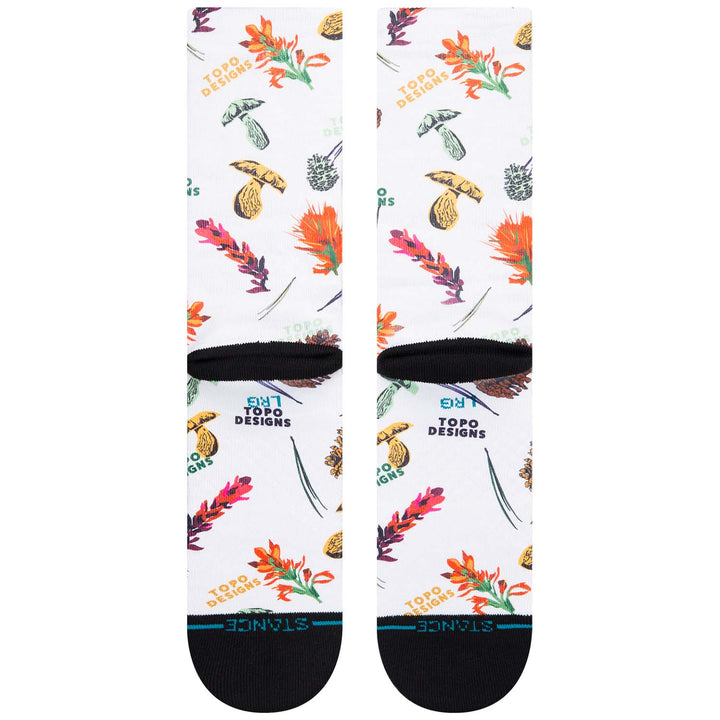 Stance Topo Designs Crew Socks Canvas