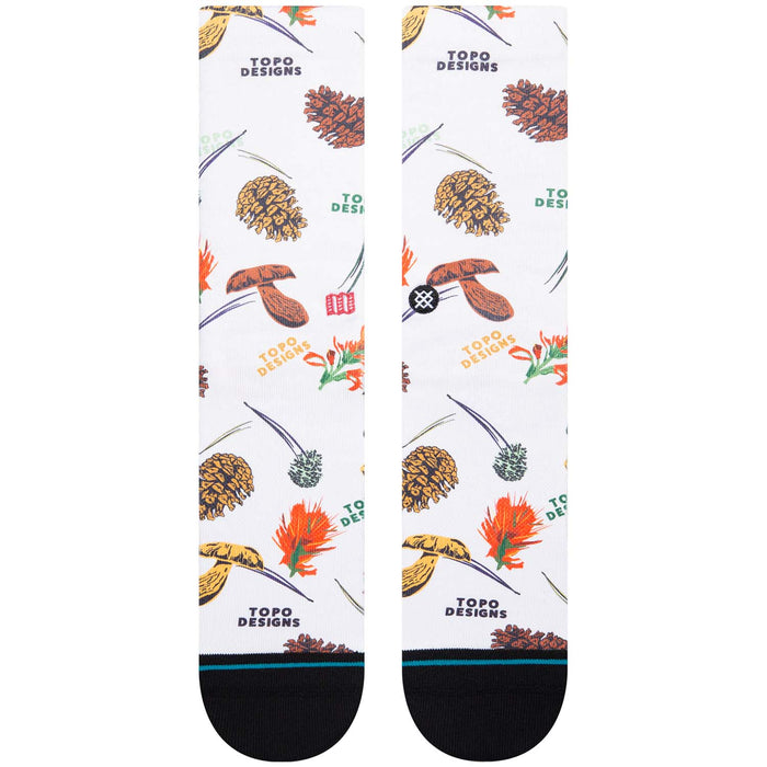 Stance Topo Designs Crew Socks Canvas