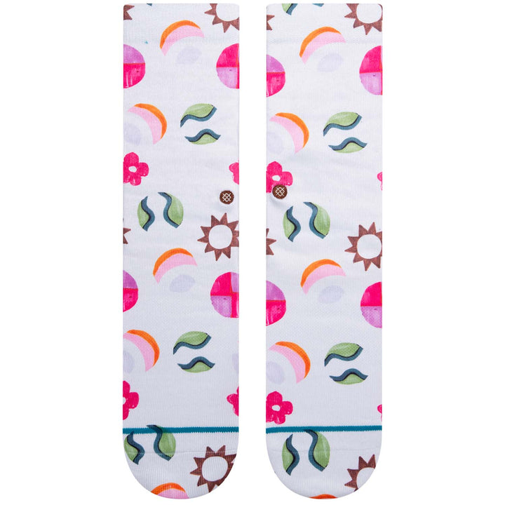 Stance Jazzy Crew Socks - Women's Off White