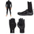 Quiksilver 4/3 Everyday Sessions Chest Zip Hooded Wetsuit + 3mm Everyday Sessions Split Toe Wetsuit Boots + 3mm Marathon Sessions 5 Finger Wetsuit Gloves