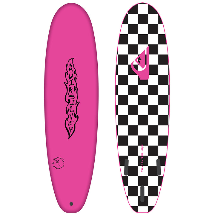 Quiksilver Tech Soft Break 7' Surfboard Pink