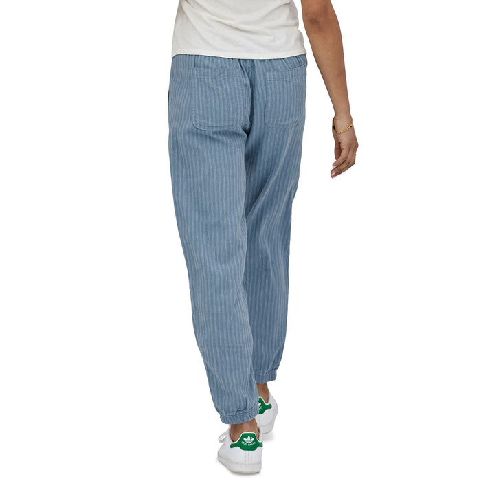 Patagonia Island Hemp Beach Pants - Women's Small Currents/Light Plume Grey