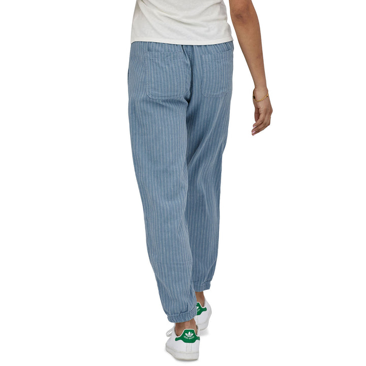 Patagonia Island Hemp Beach Pants - Women's Small Currents/Light Plume Grey