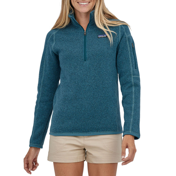 Patagonia Better Sweater® 1/4 Zip Pullover Fleece - Women's Abalone Blue