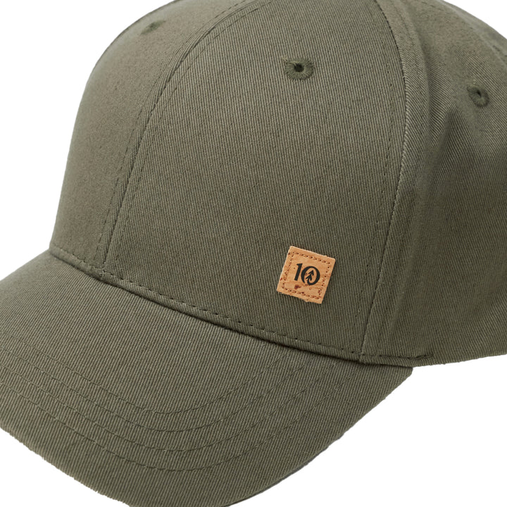 Tentree Cork Icon Elevation Hat Olive Night Green