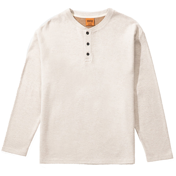 Rhythm Vintage Linen Terry Long-Sleeve T-Shirt - Men's Natural