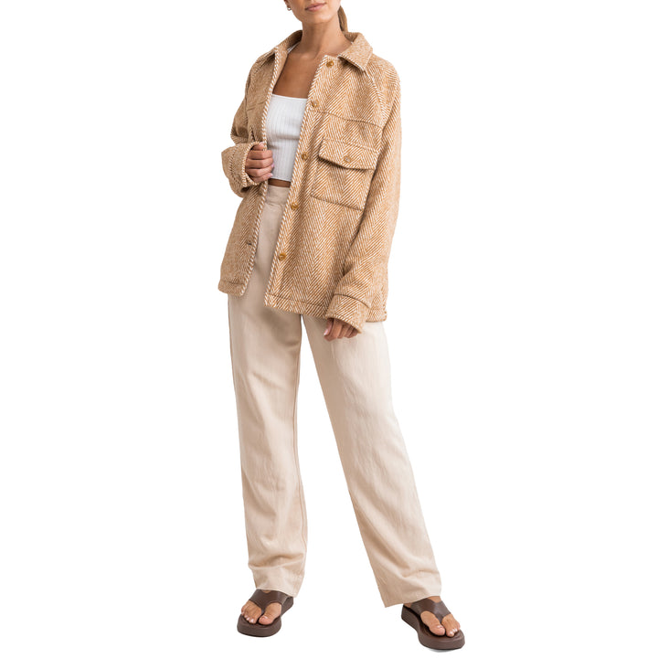 Rhythm Chevron Jacket - Women's Chai
