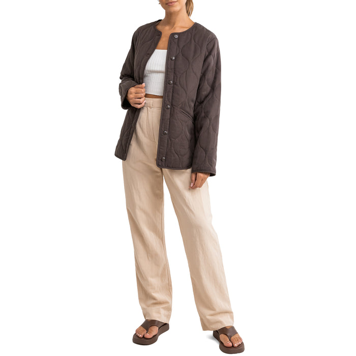 Rhythm Escapade Quilted Jacket - Women's Dark Oak