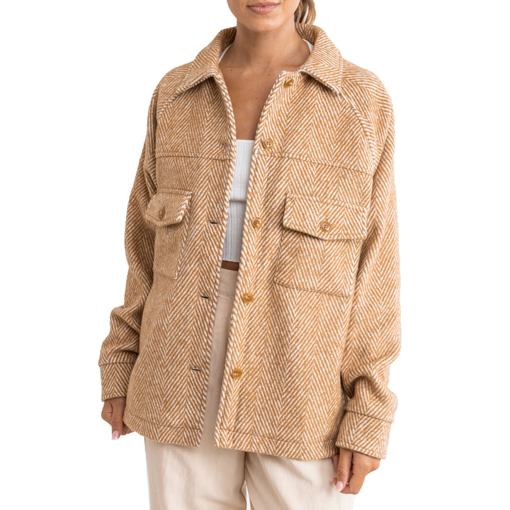 Rhythm Chevron Jacket - Women's Chai