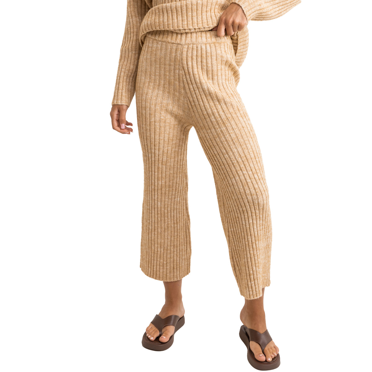 Rhythm Daisy Knit Pants - Women's Oatmeal