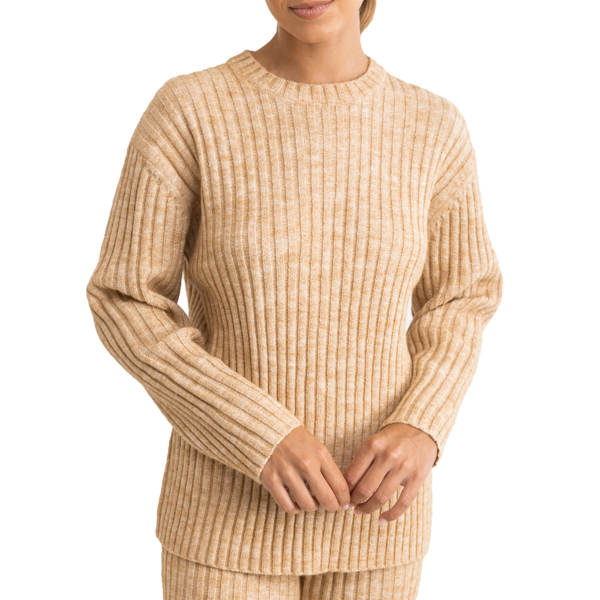Rhythm Daisy Knit Jumper Sweater - Women's Oatmeal