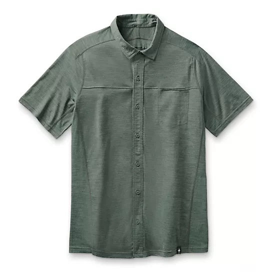 Smartwool Merino Sport 150 Button Down Shirt - Men's Sage Heather