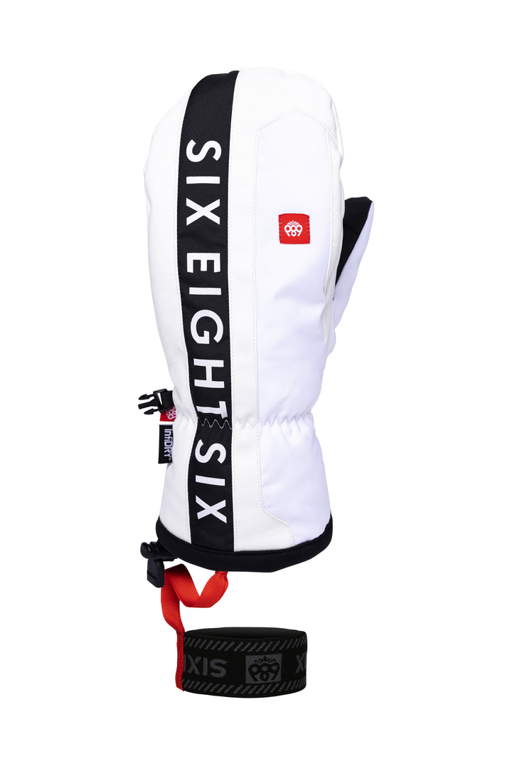 686 Team Merino Mittens White