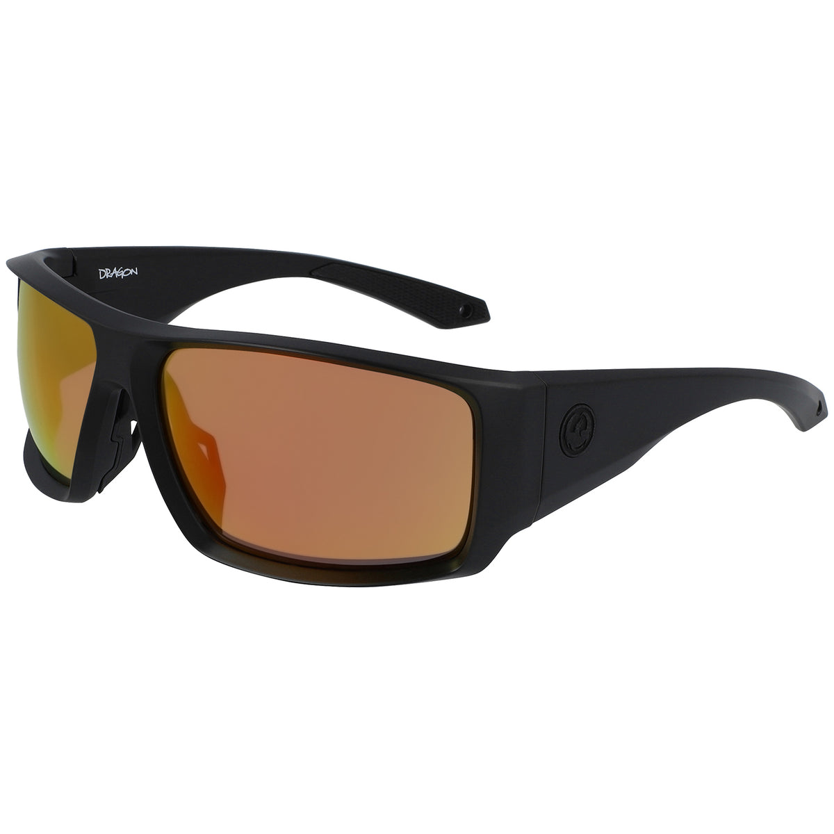 Dragon Equinox Polarized Sunglasses Matte Black/Luma Lens Orange Ion