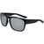 Dragon Rune XL Sunglasses Shiny Black/Silver Ion