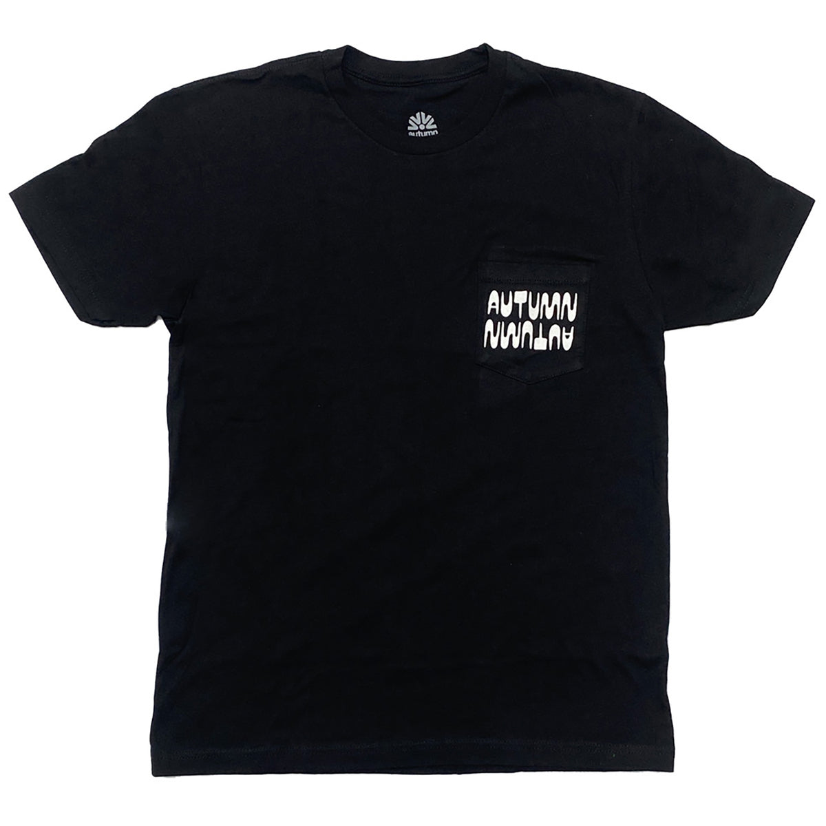 Autumn Wavy Logo Pocket T-Shirt - Men's Heavy Metal