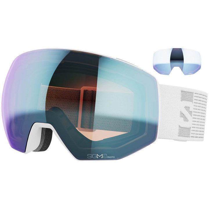 Salomon Radium Prime Photochromic Goggles White/Sigma Sky Blue+Sigma Ice Blue