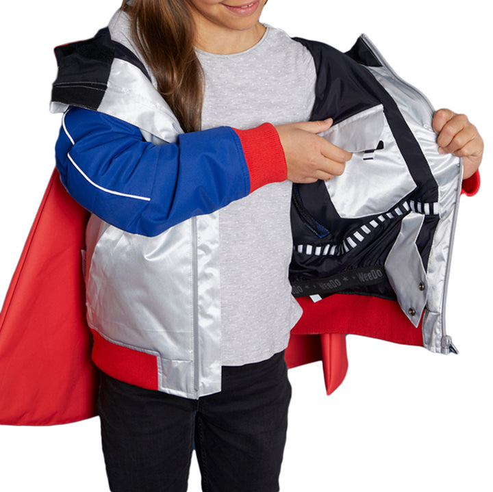 WeeDo funwear POWDO Commander Snow Jacket - Kids' Silver Blue