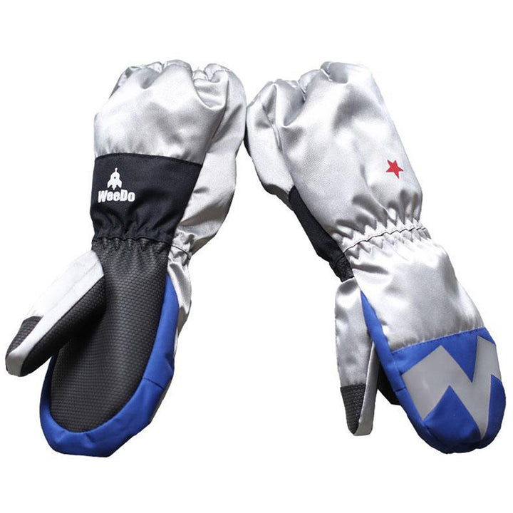WeeDo funwear POWDO Commander Mittens - Kids' Silver Blue