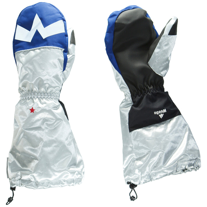WeeDo funwear POWDO Commander Mittens - Kids' Silver Blue