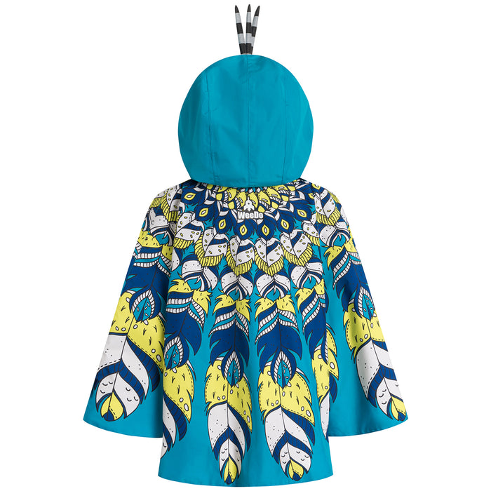 WeeDo funwear BIRDY Bird Rain Cape - Kids' Multi Colored