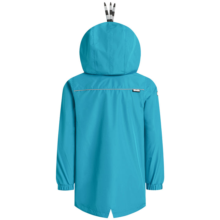 WeeDo funwear WINDY Butterfly Rain Jacket - Kids' Blue Petrol