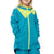 WeeDo funwear WINDY Butterfly Rain Jacket - Kids' Blue Petrol