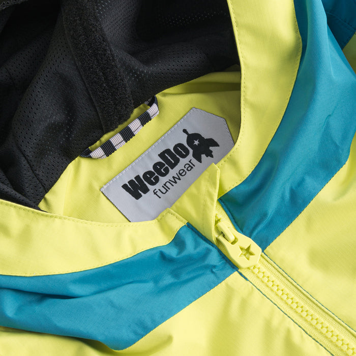 WeeDo funwear WINDY Butterfly Rain Jacket - Kids' Blue Petrol