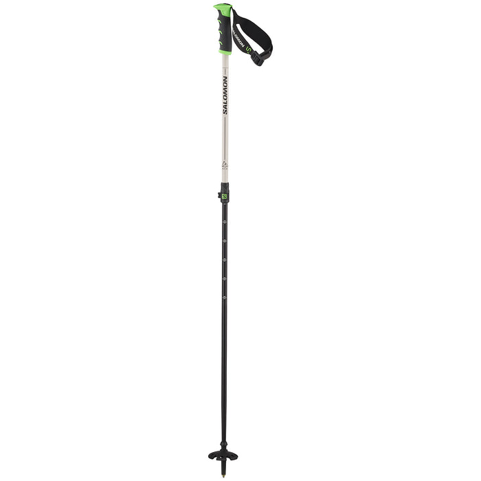 Salomon MTN Alu S3 Ski Poles 2024 Rainy Day/Green