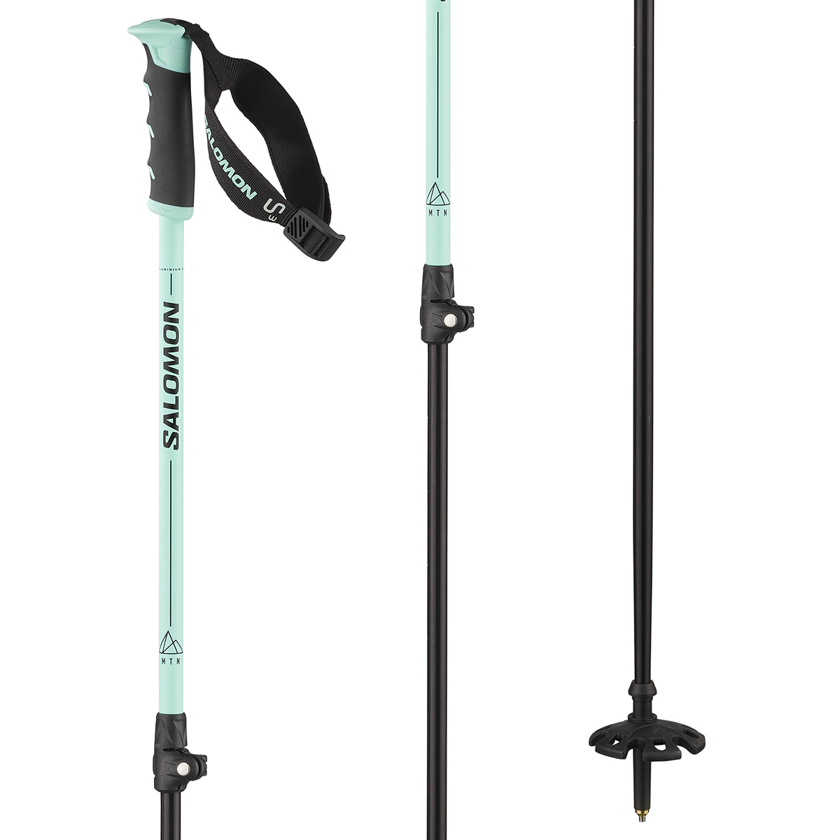 Salomon MTN Alu S3 Ski Poles - Women's 2024 Bleached Aqua