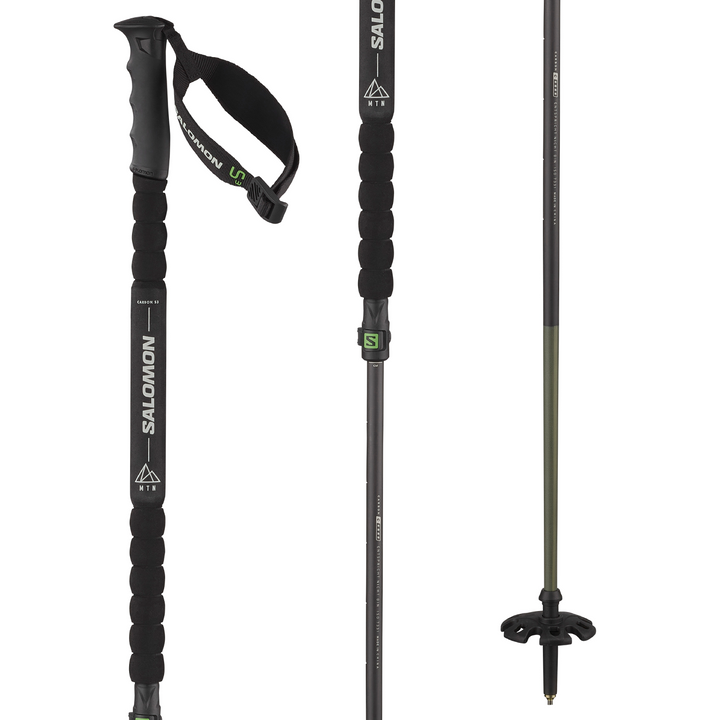 Salomon MTN Carbon S3 Ski Poles 2024 Black/Yellow