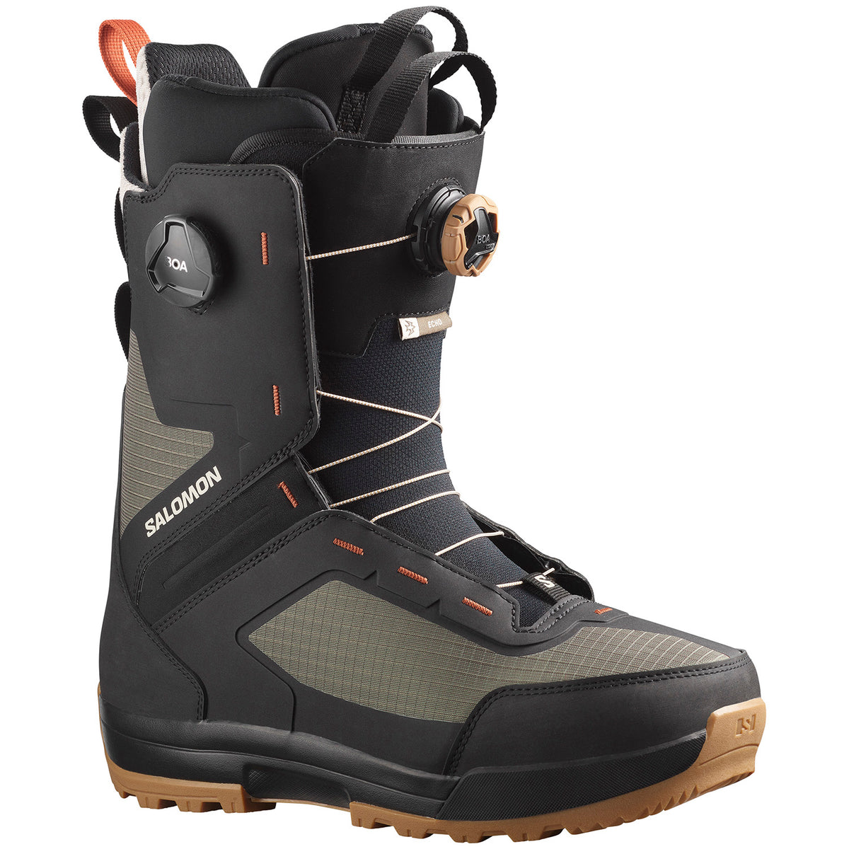 Salomon Echo Dual Boa Snowboard Boots 2023 Army Green-X