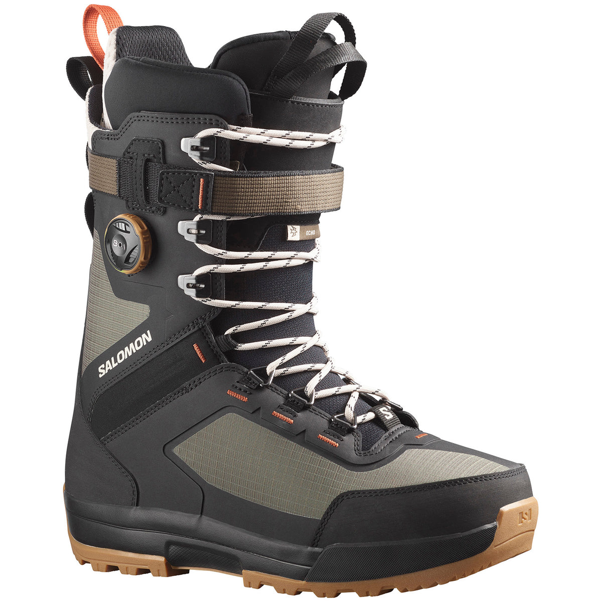 Salomon Echo Lace SJ Boa Snowboard Boots 2023 Army Green-X