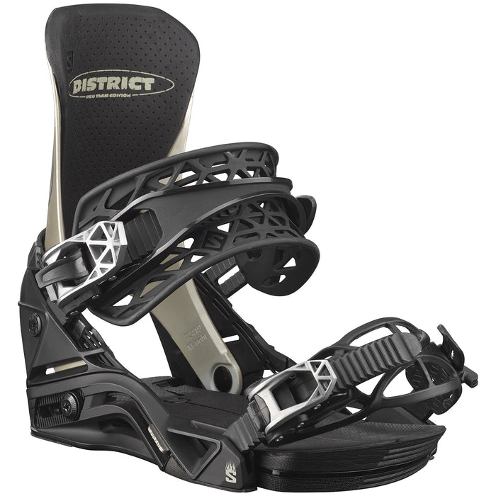 Salomon District Pro Team Snowboard Bindings 2023 Metallic Gold