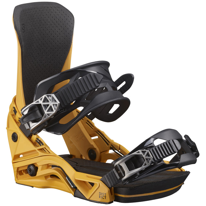 Salomon District Snowboard Bindings 2024 Golden Yellow