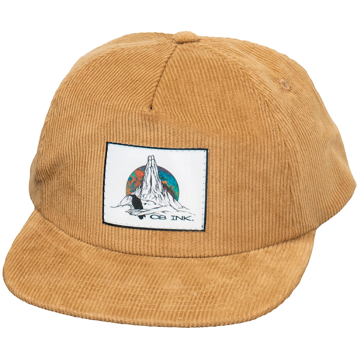 CB Ink Prayer Patch Baseball Hat (Tan) Corduroy