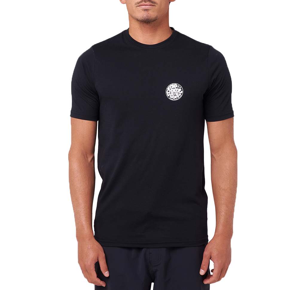 Rip Curl Icons Of Surf Short Sleeve UV Rashguard Black