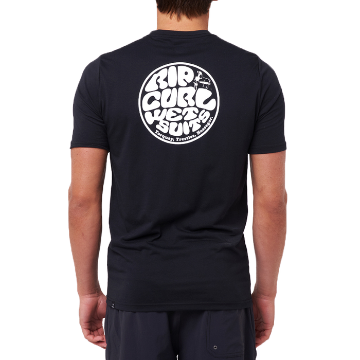 Rip Curl Icons Of Surf Short Sleeve UV Rashguard Black
