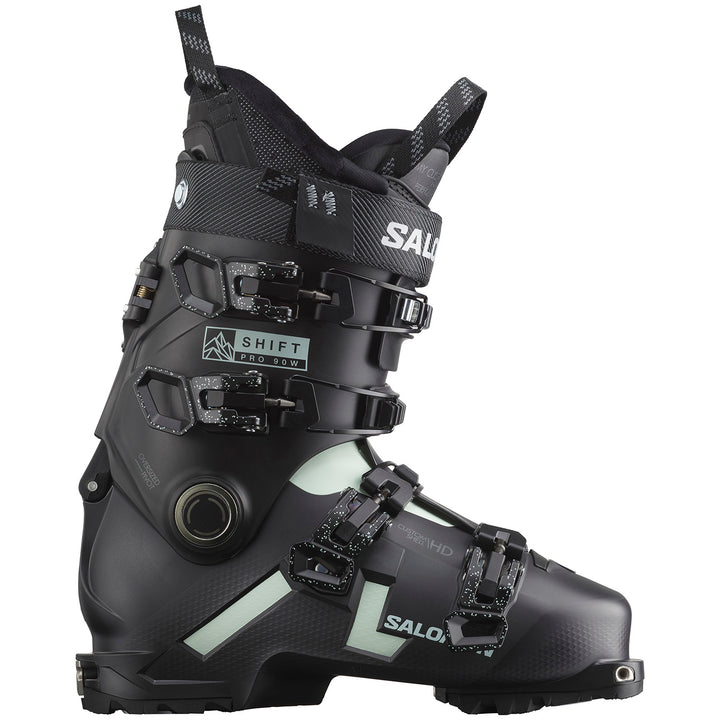 Salomon Shift Pro 90 Alpine Touring Ski Boots - Women's 2024 Black/White Moss/Belluga