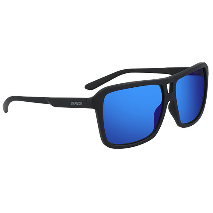Dragon The Jam Upcycled Sunglasses Matte Black/LumaLens Blue Ion