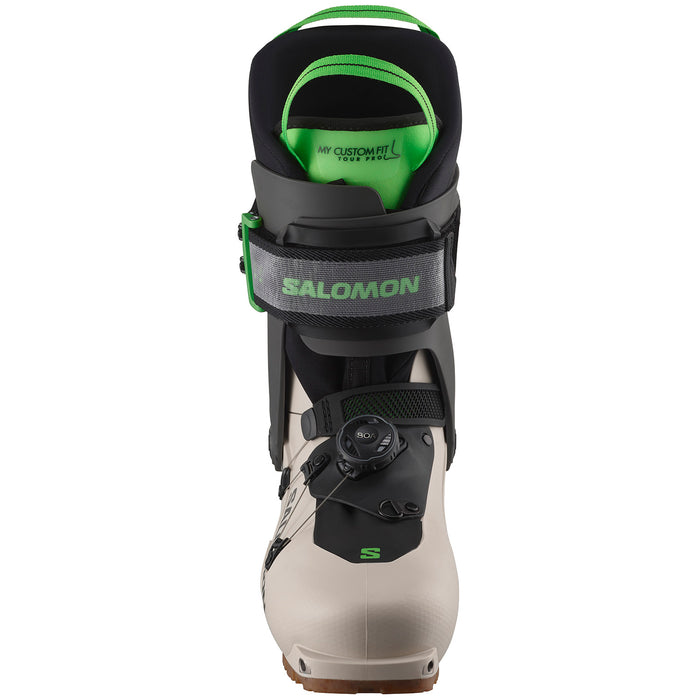 Salomon MTN Summit Pro Alpine Touring Ski Boots 2025 Rainy Day/Belluga/Pastel Neon Green
